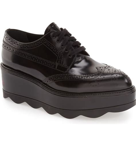 prada rubber sole oxford shoes|women's lace up oxford flats.